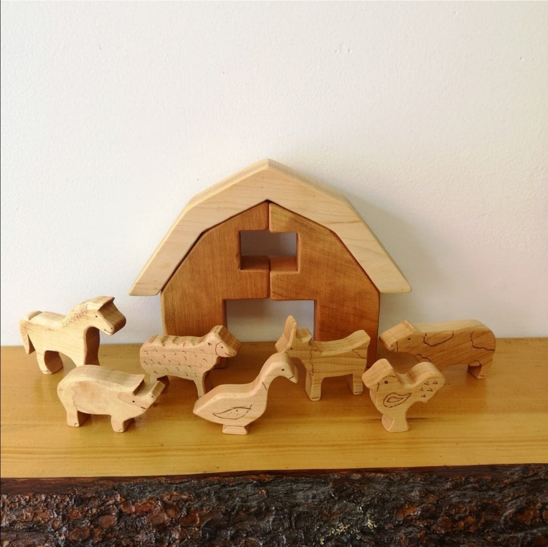 Toy barn with farm animals online